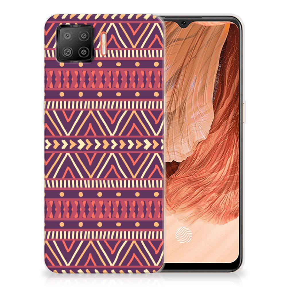 OPPO A73 4G TPU bumper Aztec Paars B2C Telecom
