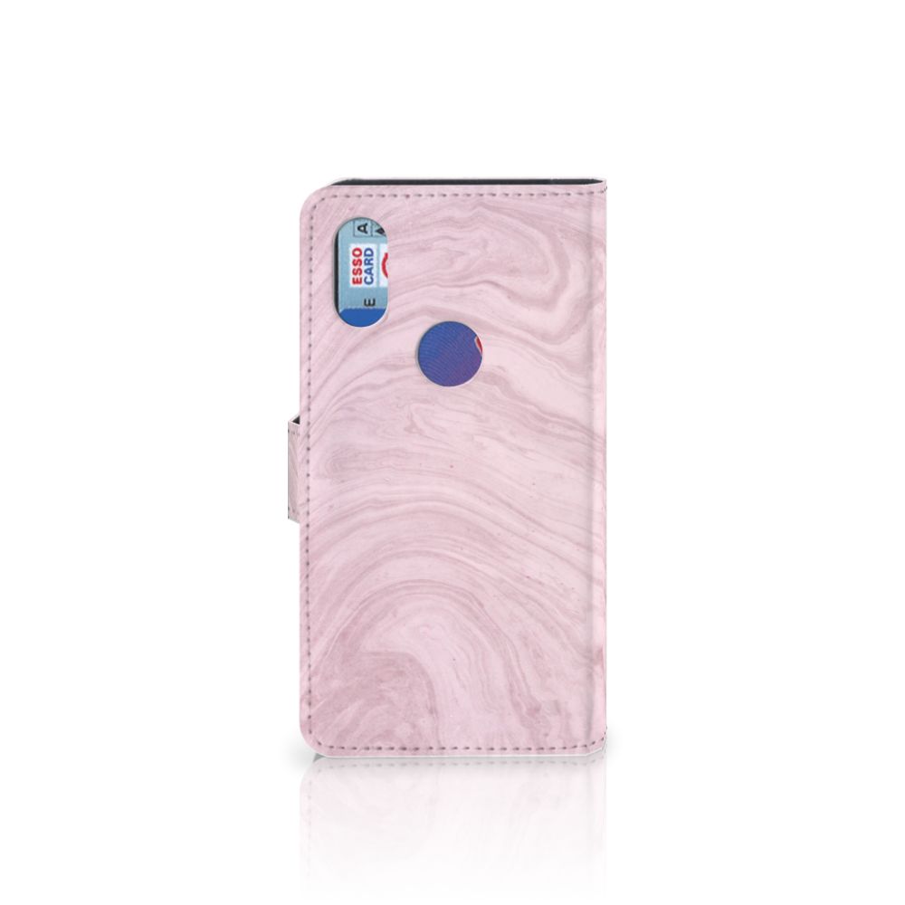 Xiaomi Mi Mix 2s Bookcase Marble Pink - Origineel Cadeau Vriendin