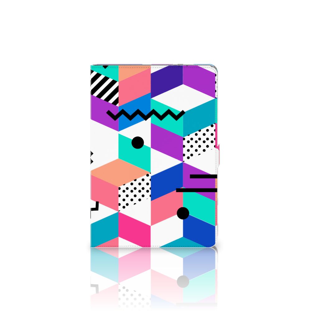 Tablet Beschermhoes Blokken Kleurrijk - achterkant