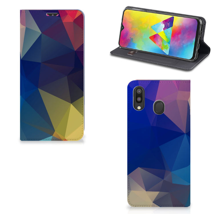 Samsung Galaxy M20 Stand Case Polygon Dark