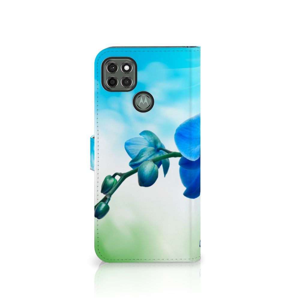 Motorola Moto G9 Power Hoesje Orchidee Blauw - Cadeau voor je Moeder