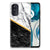 Motorola Moto G52/G82 TPU Siliconen Hoesje Marmer Wit Zwart - Origineel Cadeau Man B2C Telecom
