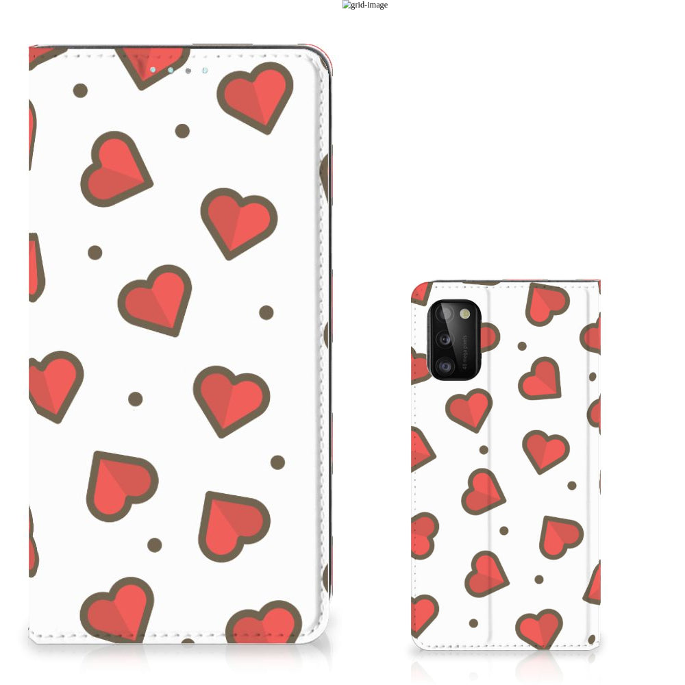 Samsung Galaxy A41 Hoesje met Magneet Hearts