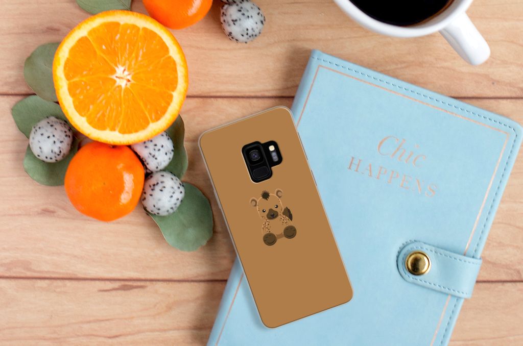 Samsung Galaxy S9 Telefoonhoesje met Naam Baby Hyena