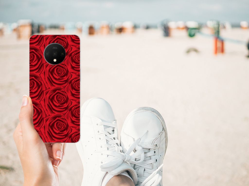 OnePlus 7T TPU Case Red Roses