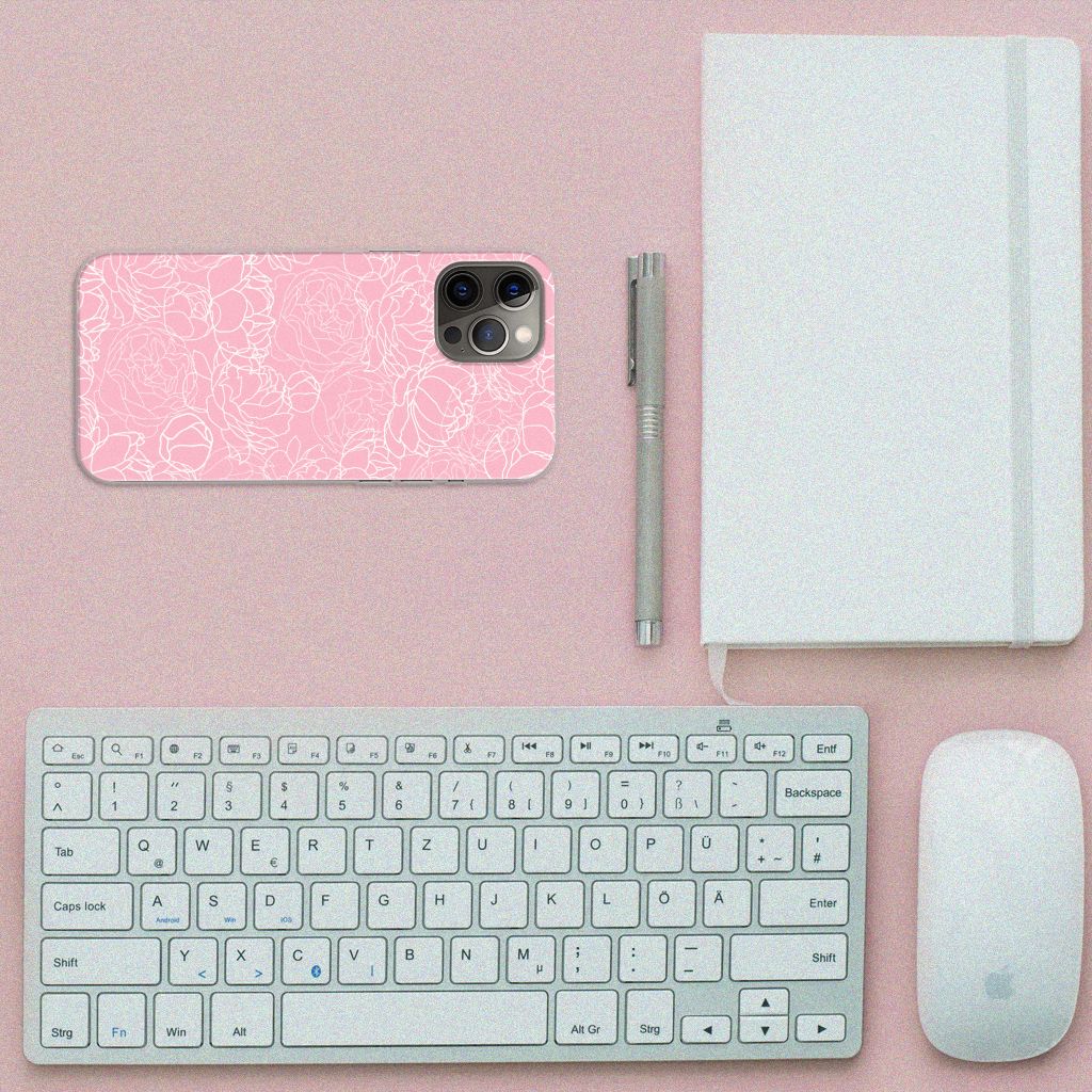 iPhone 12 Pro Max TPU Case White Flowers B2C Telecom