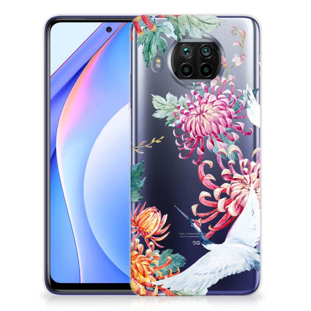 Xiaomi Mi 10T Lite TPU Hoesje Bird Flowers