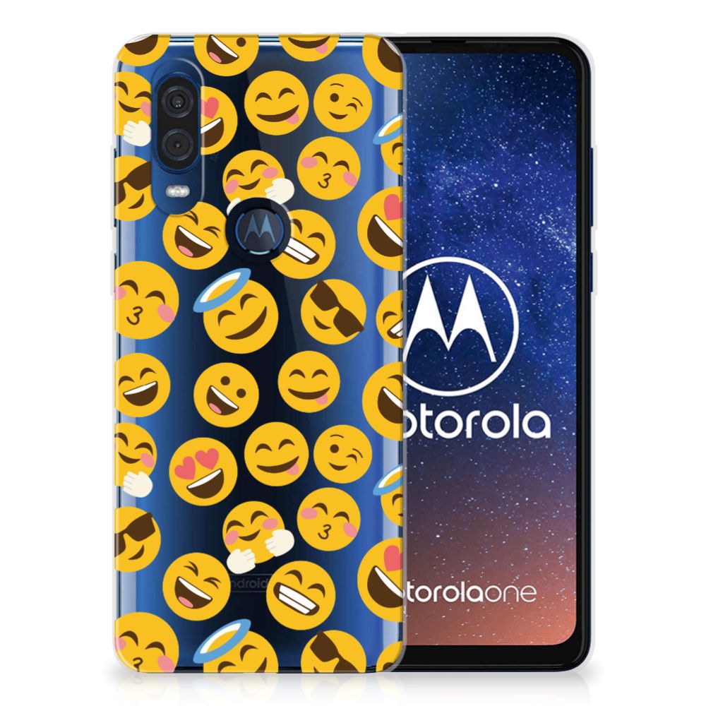 Motorola One Vision TPU bumper Emoji