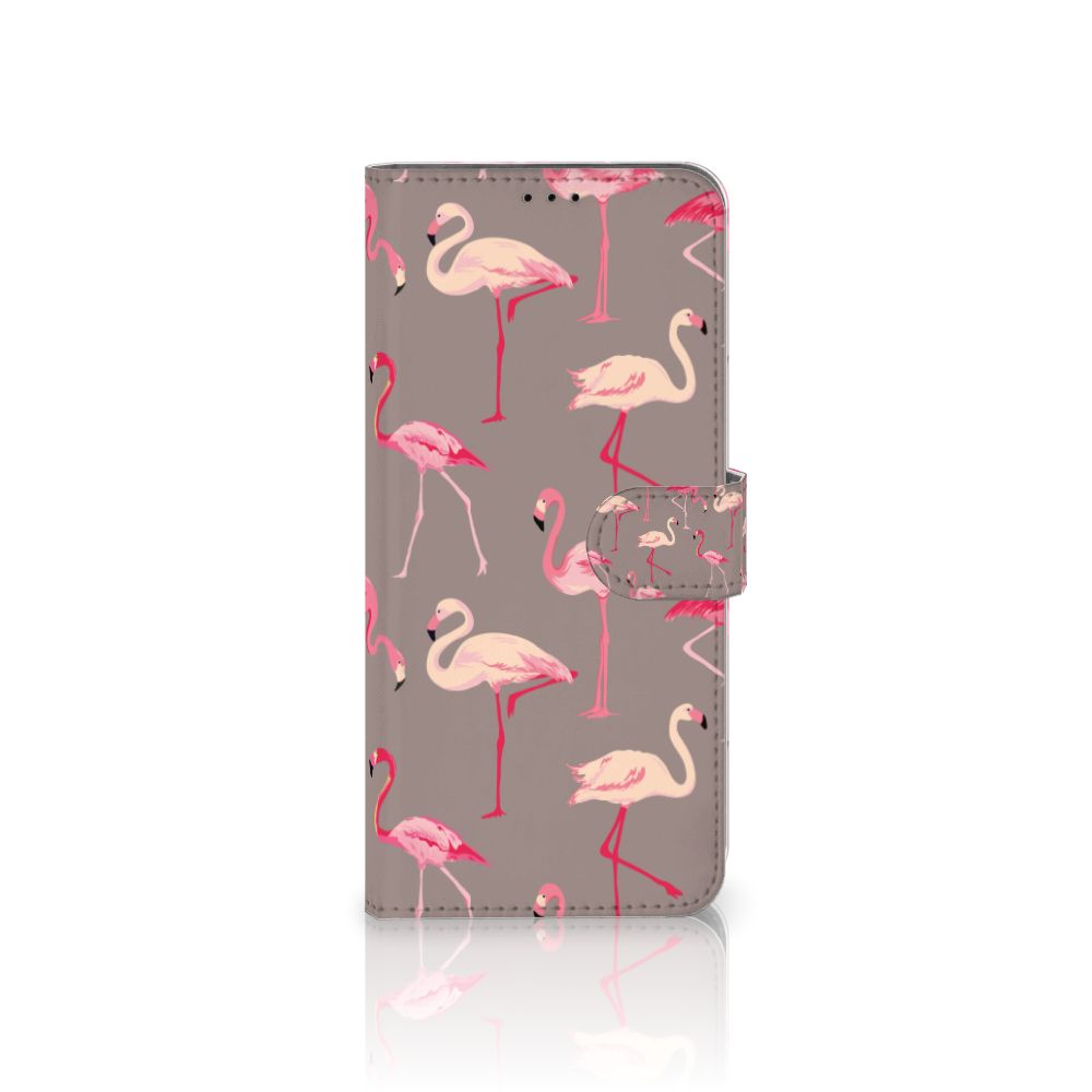 Motorola Edge 20 Pro Telefoonhoesje met Pasjes Flamingo