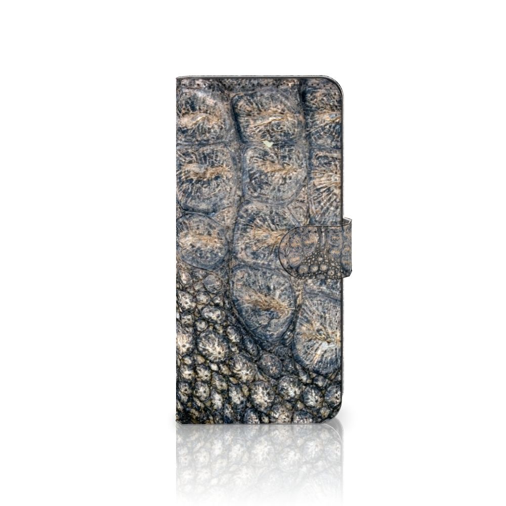 Samsung Galaxy A14 4G Telefoonhoesje met Pasjes Krokodillenprint in een stoer design