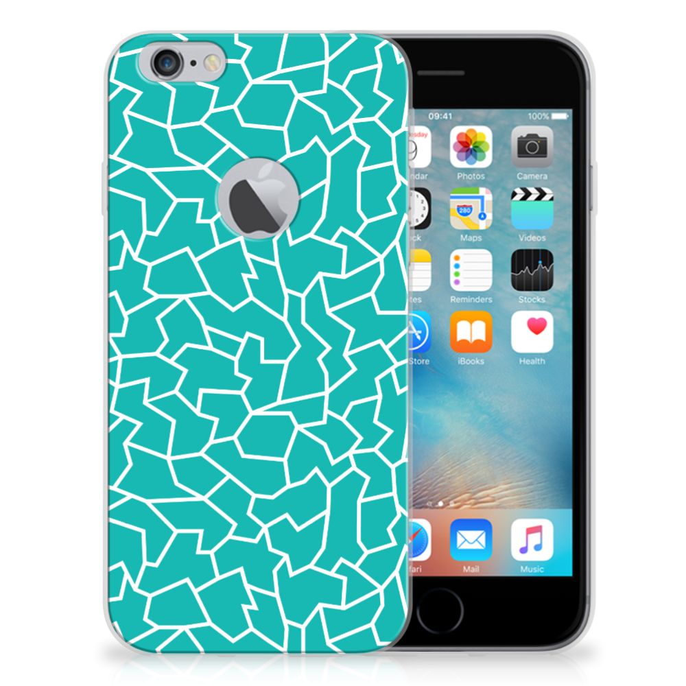 Apple iPhone 6 Plus | 6s Plus Hoesje maken Cracks Blue