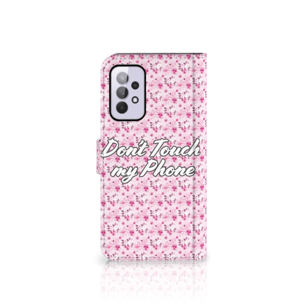Samsung Galaxy A33 5G Portemonnee Hoesje Flowers Pink DTMP