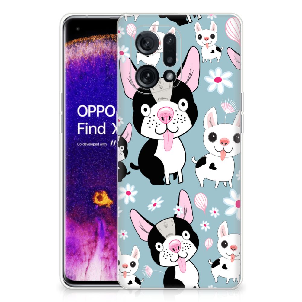 OPPO Find X5 TPU Hoesje Hondjes B2C Telecom