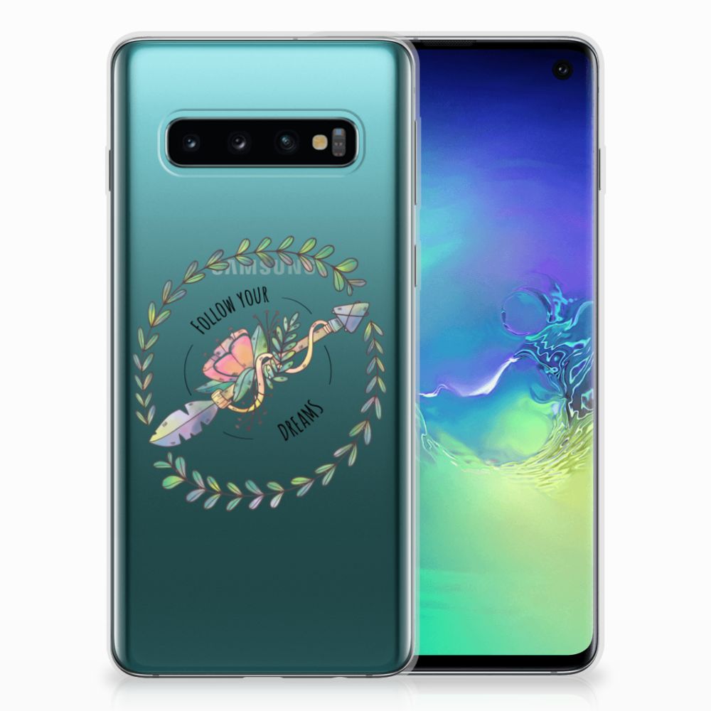 Samsung Galaxy S10 Telefoonhoesje met Naam Boho Dreams