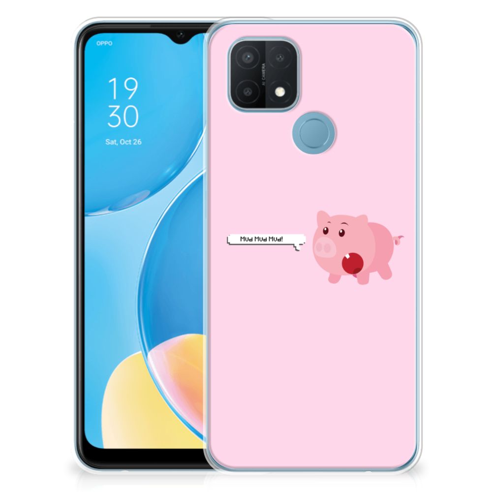 OPPO A15 Telefoonhoesje met Naam Pig Mud B2C Telecom