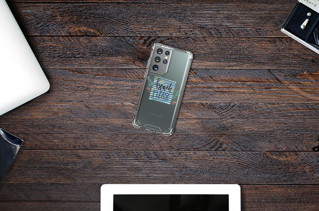 Samsung Galaxy S21 Ultra Stevig Bumper Hoesje Boho Beach B2C Telecom