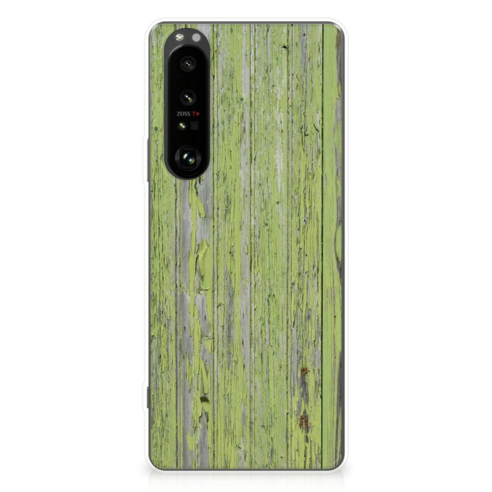 Sony Xperia 1 III Bumper Hoesje Green Wood