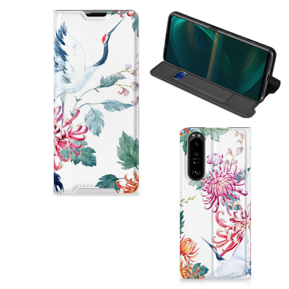 Sony Xperia 5 III Hoesje maken Bird Flowers