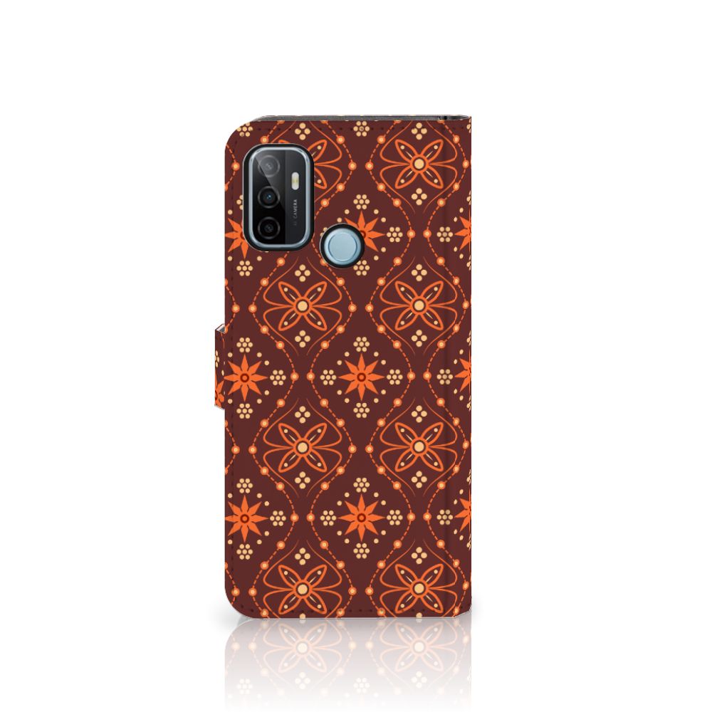 OPPO A53 | OPPO A53s Telefoon Hoesje Batik Brown