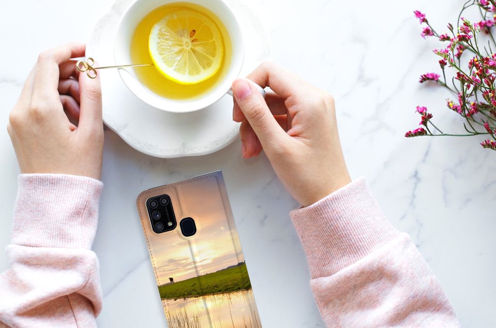 Samsung Galaxy M31 Hoesje maken Koe - B2C Telecom