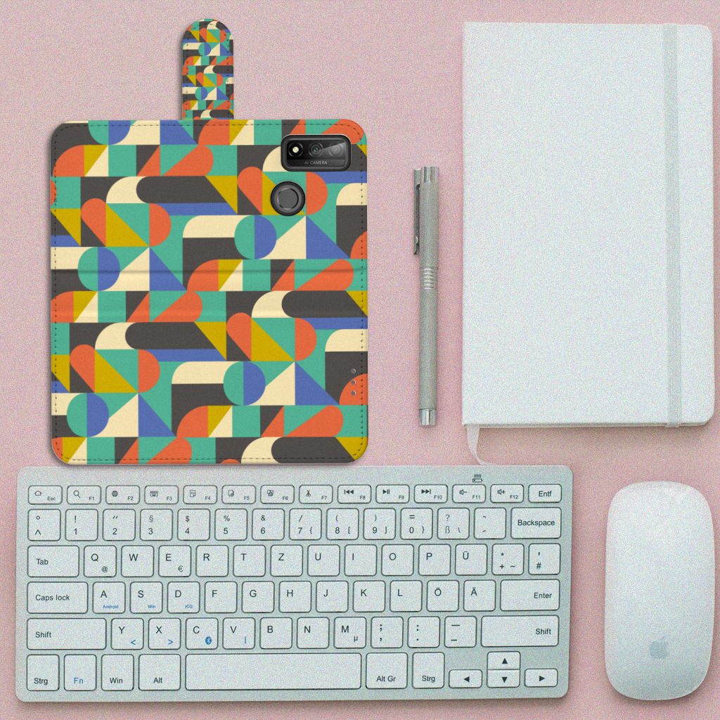 Huawei P Smart 2020 Telefoon Hoesje Funky Retro