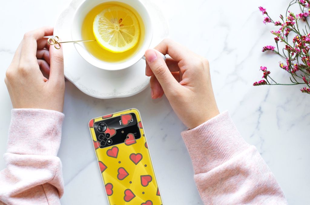 Xiaomi Poco X4 Pro 5G TPU bumper Hearts B2C Telecom