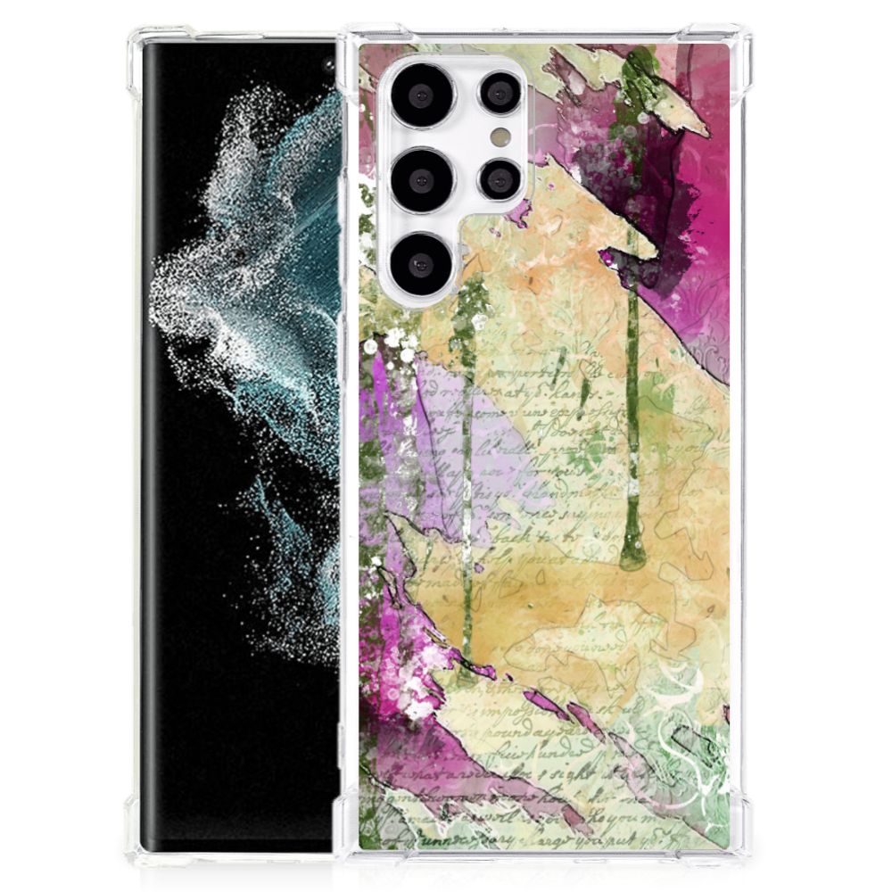 Back Cover Samsung Galaxy S22 Ultra Letter Painting B2C Telecom