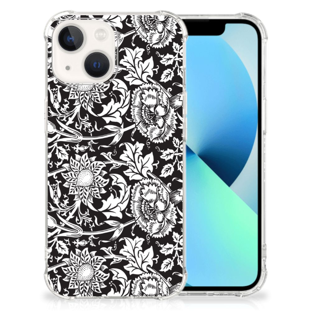 iPhone 13 Case Black Flowers B2C Telecom