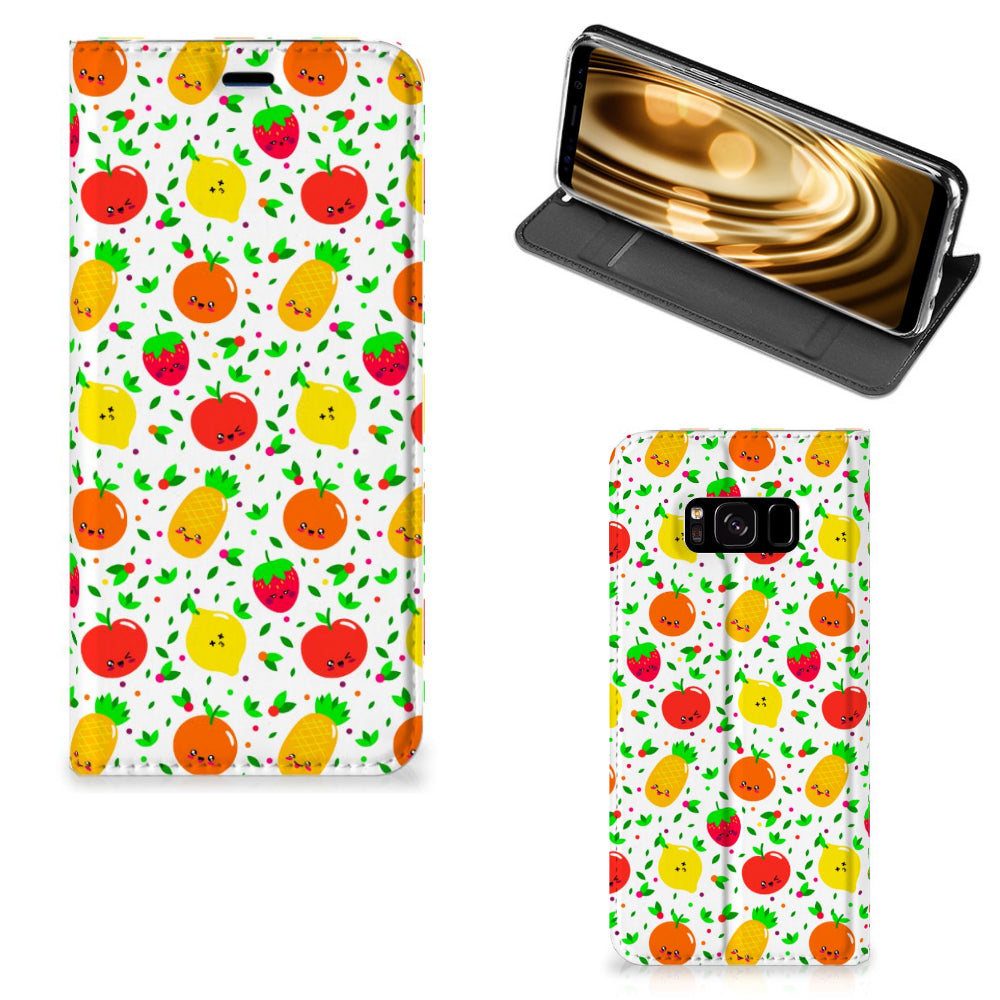 Samsung Galaxy S8 Flip Style Cover Fruits