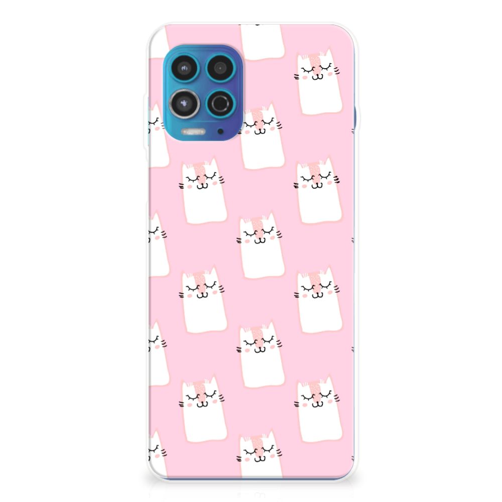 Motorola Moto G100 TPU Hoesje Sleeping Cats B2C Telecom