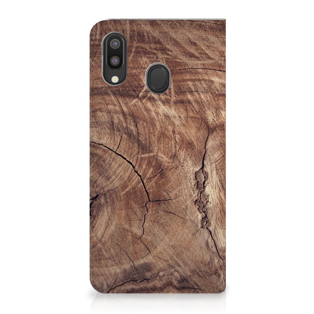 Samsung Galaxy M20 Book Wallet Case Tree Trunk