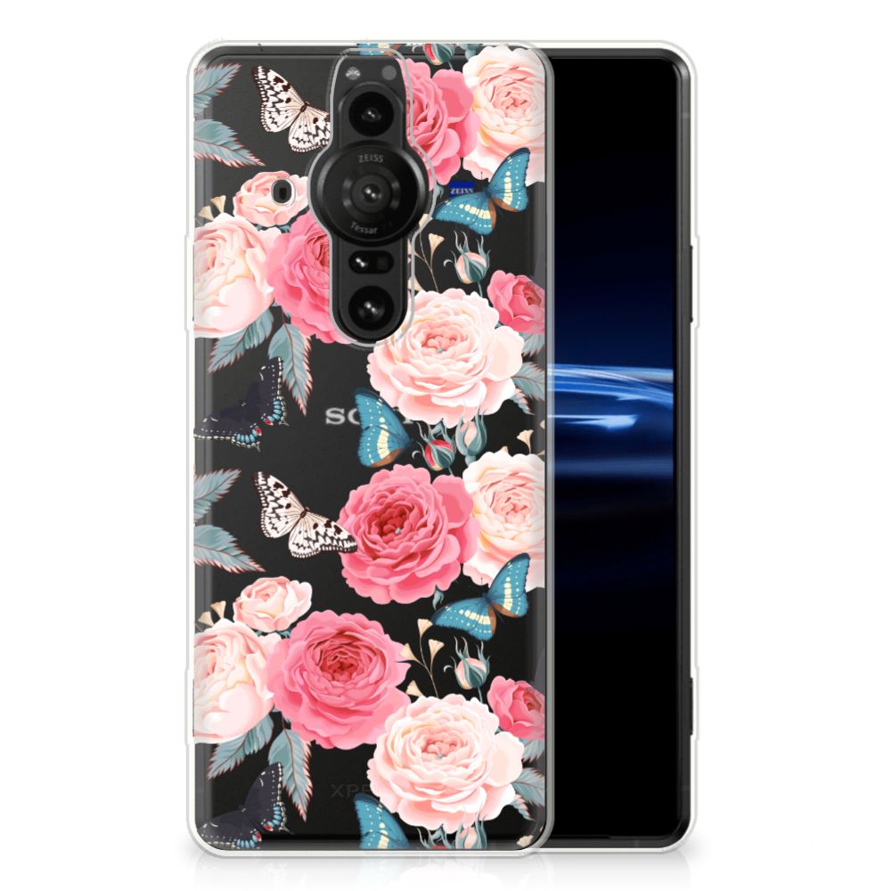 Sony Xperia Pro-I TPU Case Butterfly Roses B2C Telecom