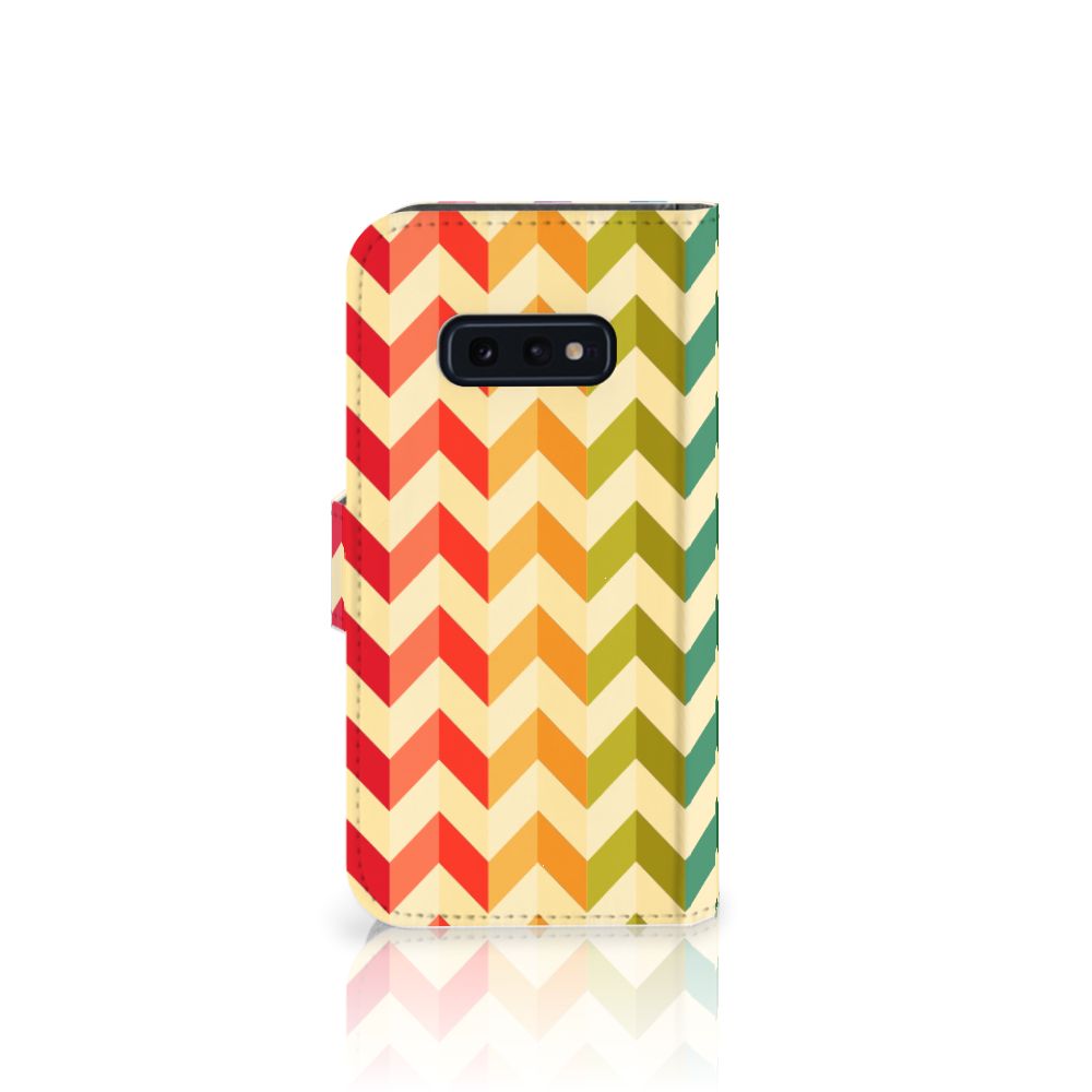 Samsung Galaxy S10e Telefoon Hoesje Zigzag Multi Color