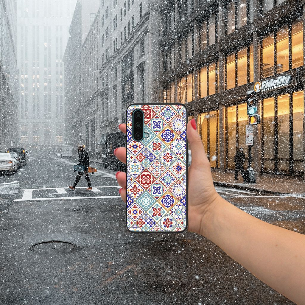 OnePlus Nord CE 5G Marmeren Print Telefoonhoesje Tiles Color B2C Telecom