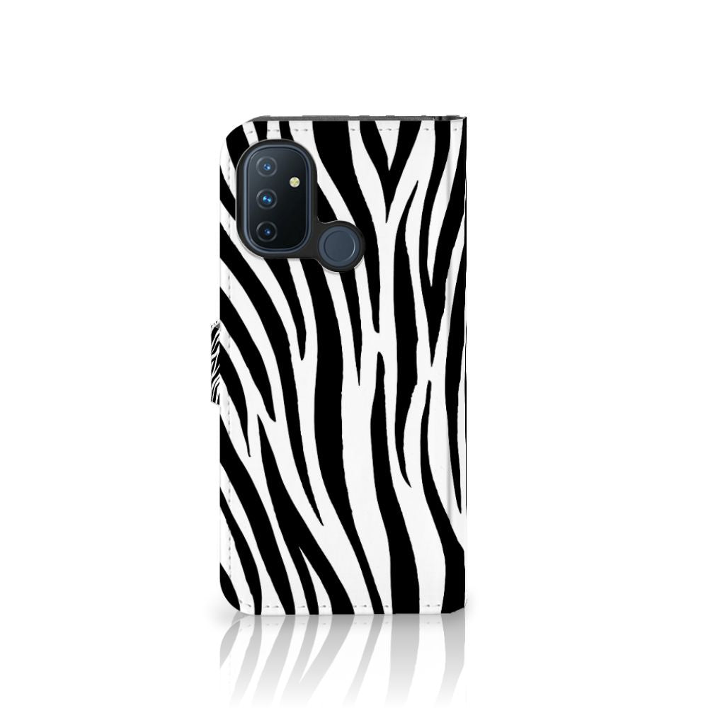 OnePlus Nord N100 Telefoonhoesje met Pasjes Zebra
