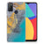 Alcatel 1S (2021) TPU Siliconen Hoesje Marble Blue Gold