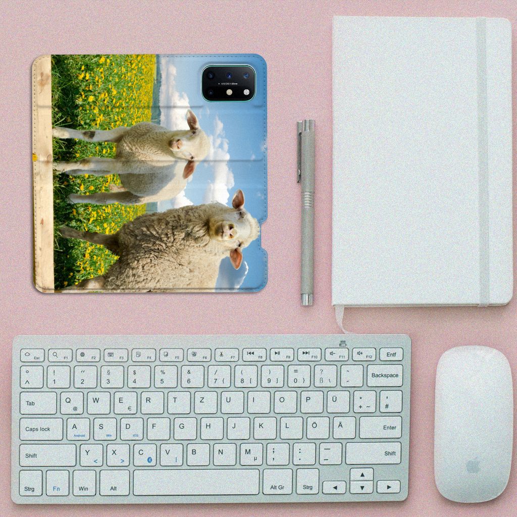 OnePlus 8T Hoesje maken Schaap en Lammetje - B2C Telecom