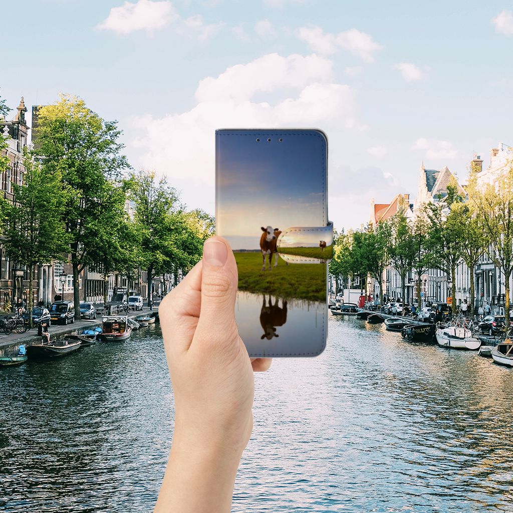 Alcatel 1S 2020 Telefoonhoesje met Pasjes Koe