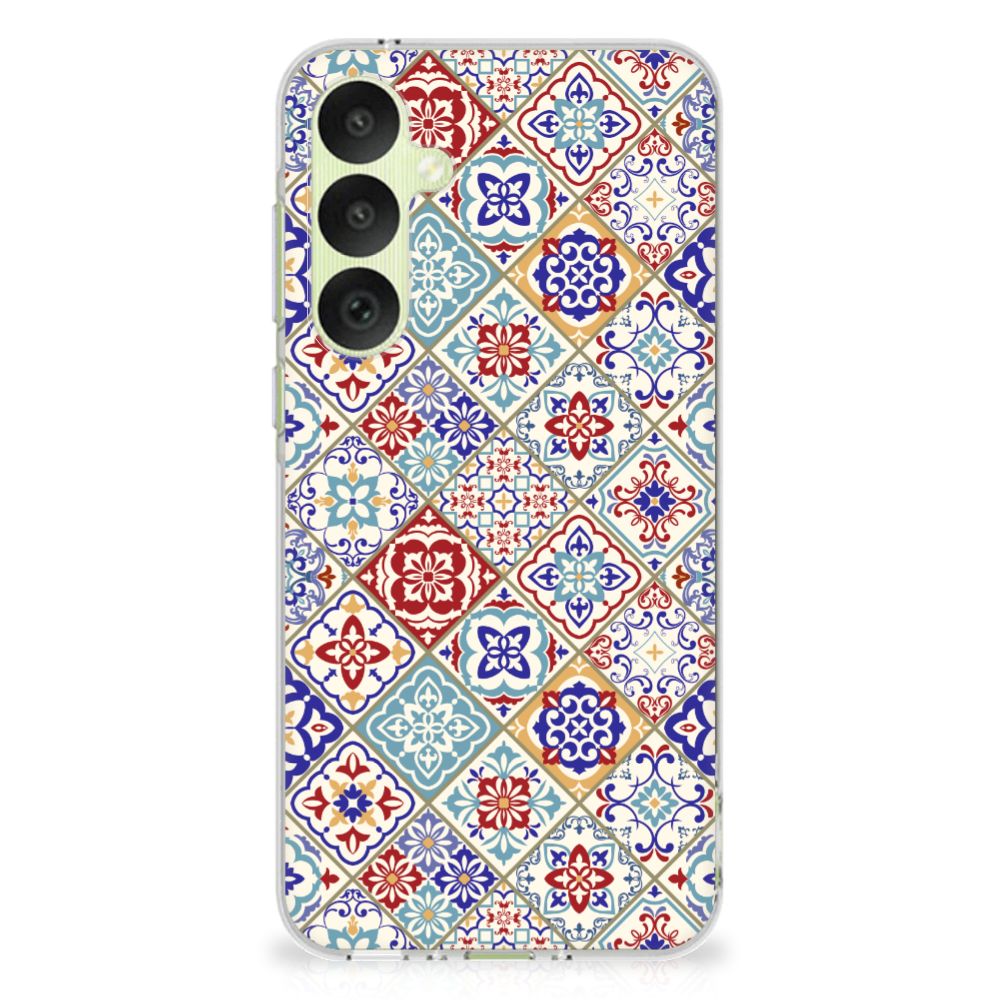 Samsung Galaxy A35 TPU Siliconen Hoesje Tiles Color