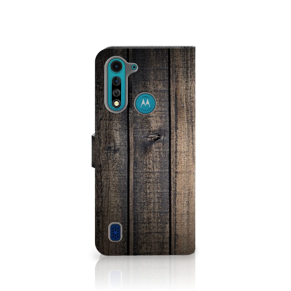 Motorola G8 Power Lite Book Style Case Steigerhout