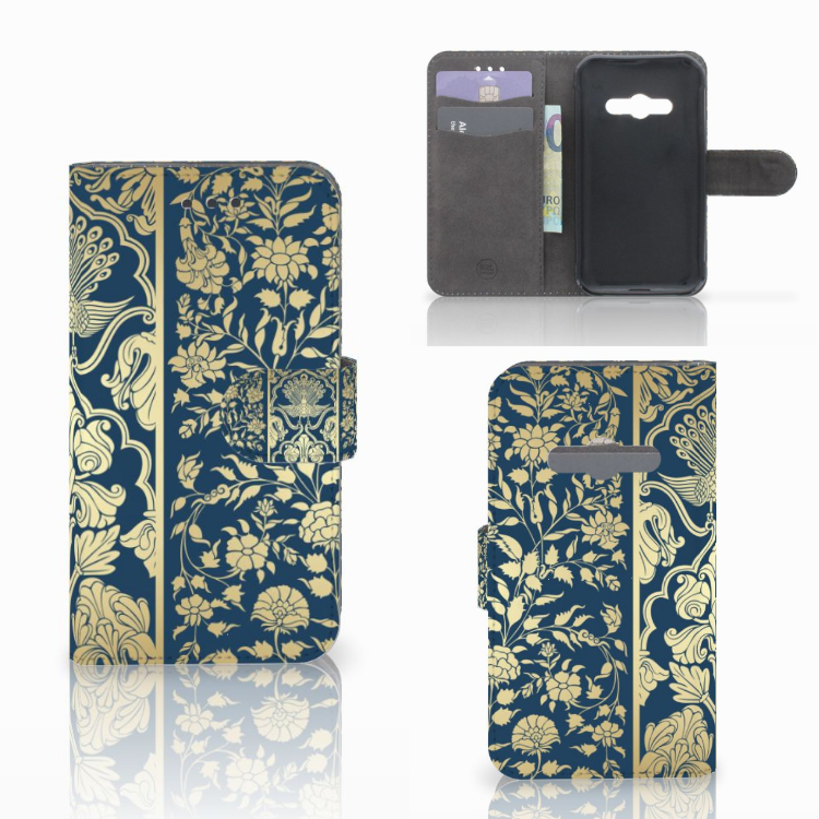 Samsung Galaxy Xcover 3 | Xcover 3 VE Hoesje Beige Flowers