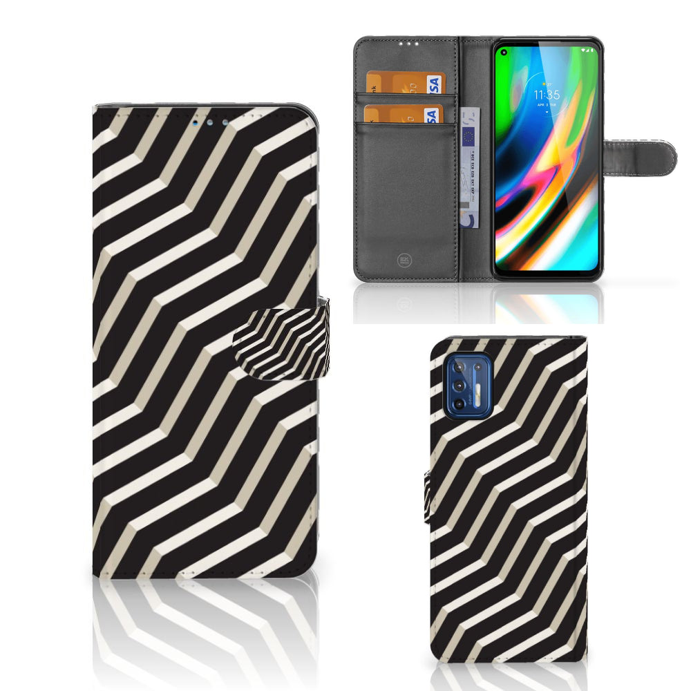Motorola Moto G9 Plus Book Case Illusion