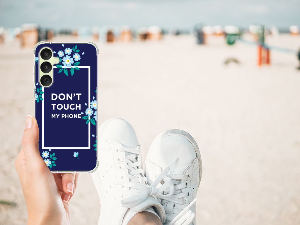 Samsung Galaxy A35 Anti Shock Case Flowers Blue DTMP B2C Telecom