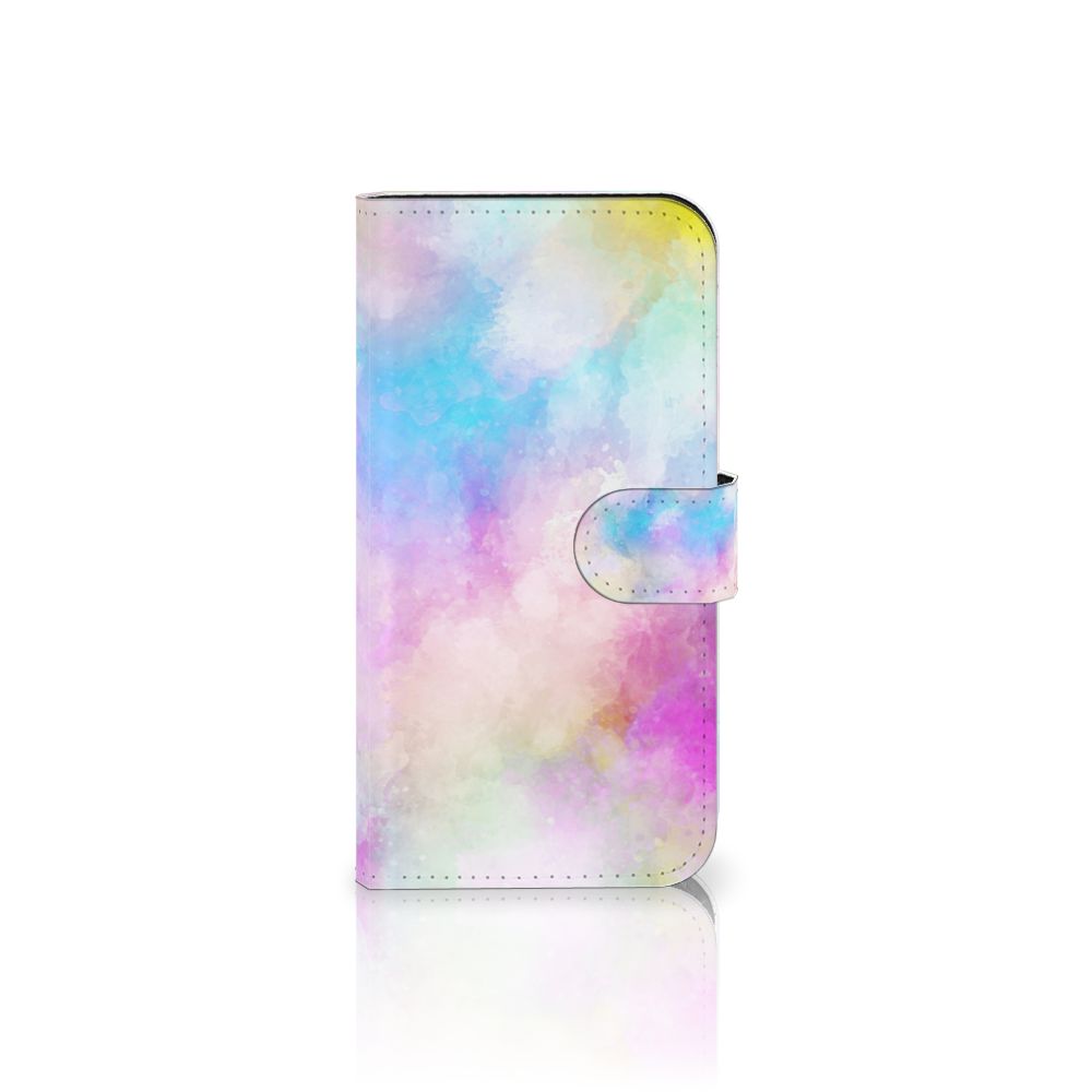 Hoesje iPhone 15 Watercolor Light met pastelkleuren en unieke waterverf uitstraling.