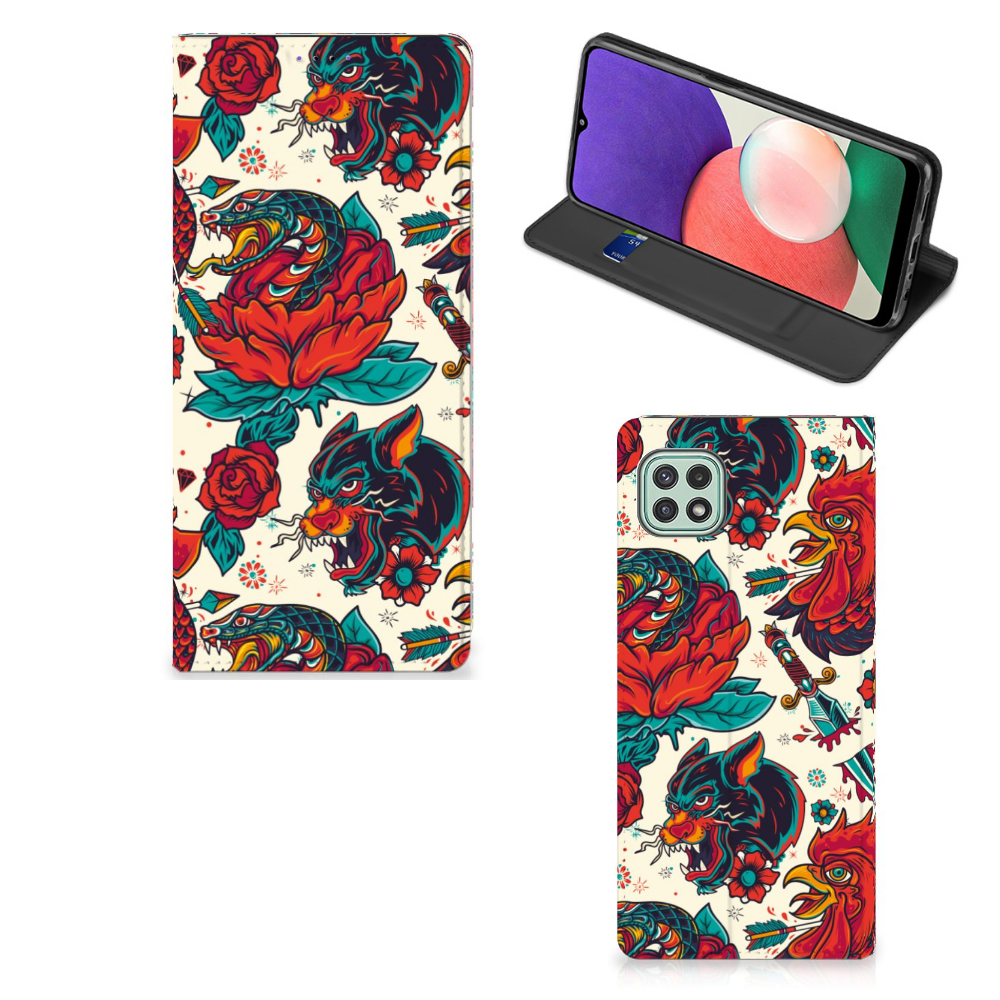 Stand Case voor Samsung Galaxy A22 5G Old Skool - B2C Telecom