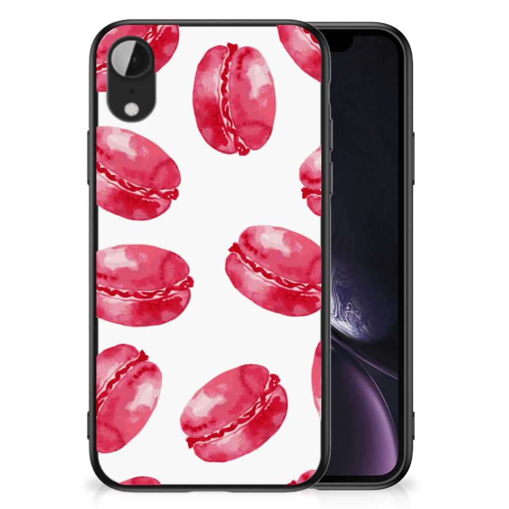 Apple iPhone XR Back Cover Hoesje Pink Macarons