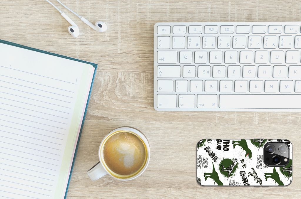 Dierenprint Telefoonhoesje voor iPhone 14 Pro Dinosaurus B2C Telecom