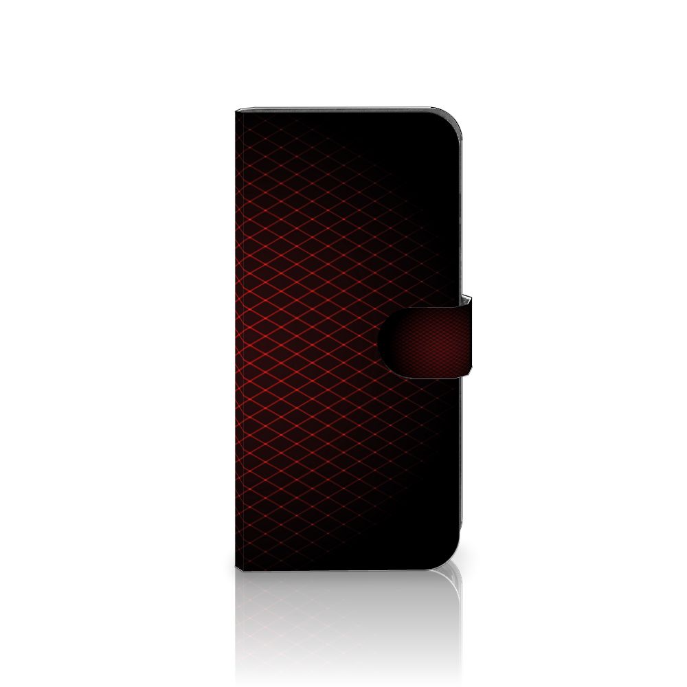 Samsung Galaxy A25 Telefoon Hoesje Geruit Rood met een minimalistisch en strak design.