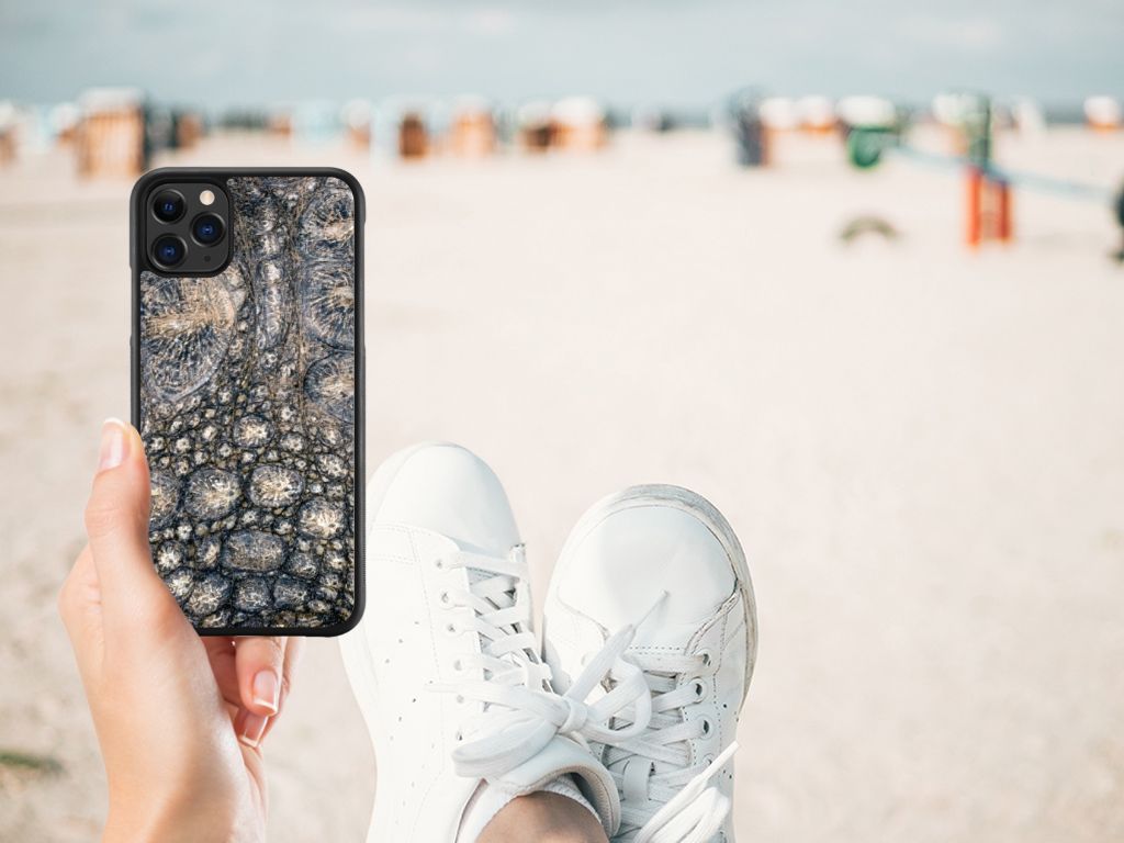 Apple iPhone 11 Pro Max Back Cover Krokodillenprint B2C Telecom
