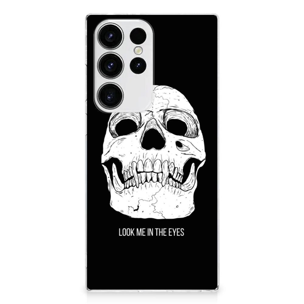 Silicone Back Case Samsung Galaxy S23 Ultra Skull Eyes